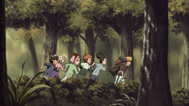 All this wasted ink. They could of showed me a filler episode of the first hokage fighting madara. No we have little ninjas running through the forest.