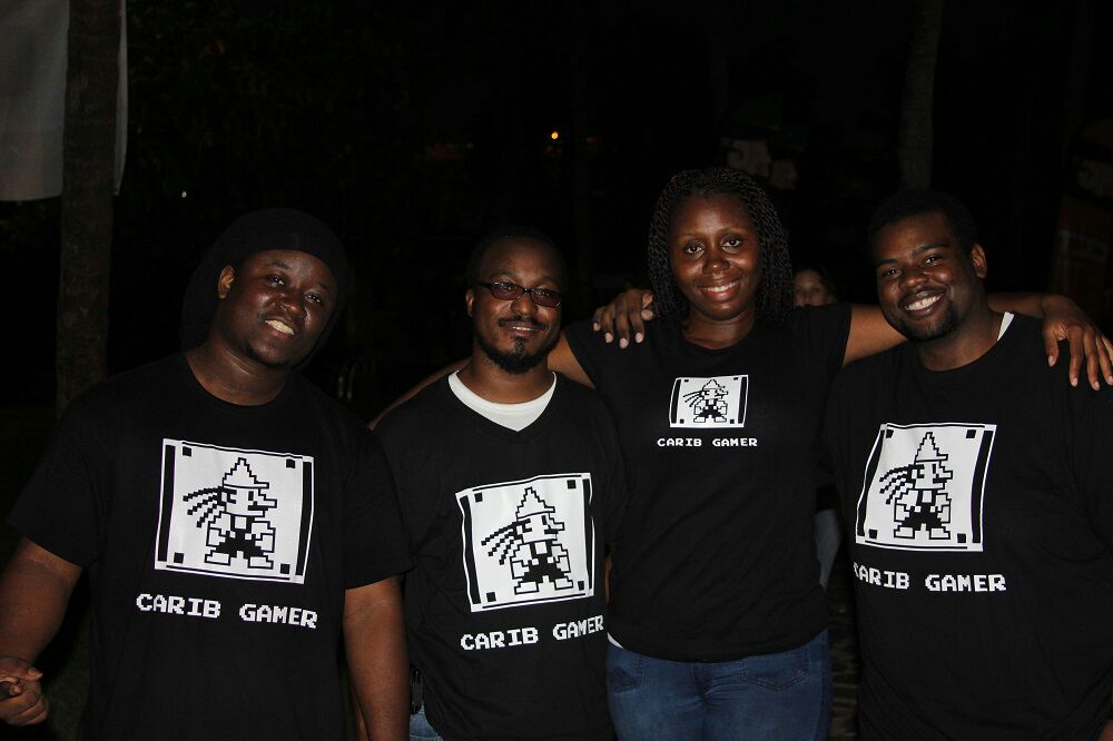 The Carib Gamer Team after a long day of work!