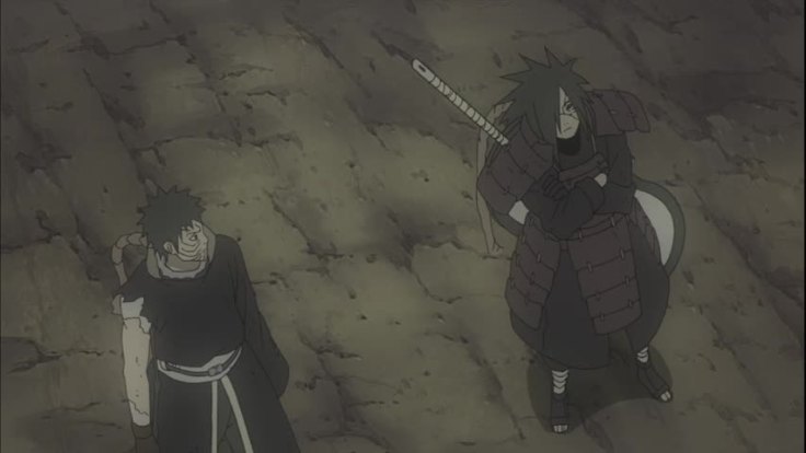 Obito: Can we please do the epic Genjutsu now... Madara: Mehson I have a new toy. Leh me play with it lil bwoy!
